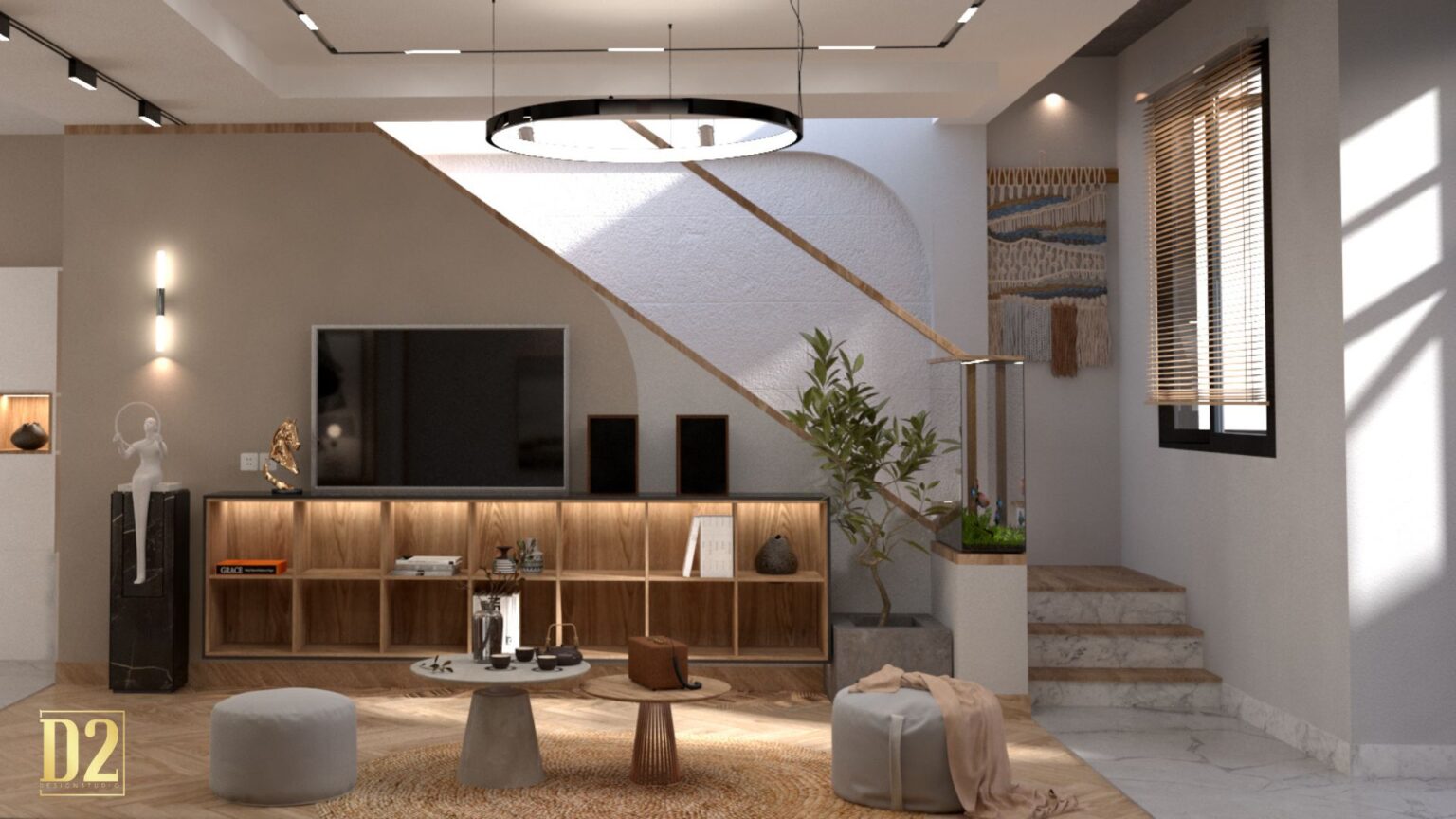 Thiết Kế Nội Thất Nhà Phố – Natural Style - D2 Design Studio